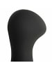 Lumunu Deluxe Silikon Massage Butt Plug (22 mm - 42 mm) in Schwarz