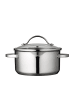 Funktion Topf-Set mit Deckel in Glänzender Stahl