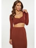 faina Damen Top in Braun