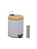 relaxdays Kosmetikeimer in Grau - 5 Liter