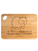 Mr. & Mrs. Panda Schneidebrett Wombat mit Spruch in Braun