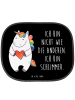Mr. & Mrs. Panda Sonnenblende Einhorn Herz mit Spruch in Schwarz