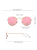 styleBREAKER Sonnenbrille in Gold / Blau verspiegelt