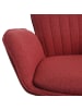 MCW 2er-Set Barhocker HWC-M67 mit Armlehne, Rot Fuß schwarz