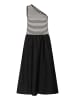 CULTURE Kleid CUflorence Fitted in Black / White Stripes