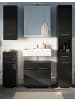 Inn.Furn Badmöbel-Set in schwarz Hochglanz, 5-teilig 150 cm, Badkombination