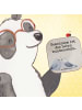 Mr. & Mrs. Panda Tischschoner Tauben Liebe Design mit Spruch in Weiß