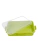 relaxdays 2x Sandkasten in Hellgrün- (B)38 x (H)8 x (T)25 cm