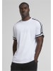 Urban Classics Urban Classics Herren Oversized Stripes Mesh Tee in white