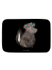 Mr. & Mrs. Panda Badezimmerteppich Stinktier  ohne Spruch in Schwarz