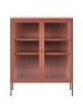 Beliani Vitrine LERRYN in Braun - (W) 90 x (H) 111 x (L) 35 cm