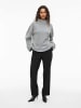 Vila Strickpullover in Light Grey Melange