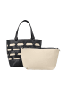 Usha Women 2-In-1 Tote Bag Set in Black