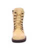 Esgano Damenschnürrstiefel kalt flach  in  Gelb
