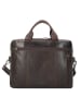Leonhard Heyden Roma Aktentasche Leder 37 cm Laptopfach braun