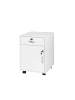 relaxdays Rollcontainer in Weiß - (B)40 x (H)57 x (T)40 cm