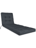 Aspero Garten-Liegenauflage Saragossa in Dunkelgrau