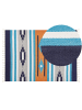 Beliani Kelim NORATUS in Bunt/Blau/Grau - (W) 140 x (L) 200 cm
