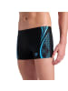 Arena Graphic Shorts in Schwarz-Blau