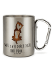 Mr. & Mrs. Panda Becher Hund Streicheln mit Spruch in Silber