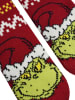 The Grinch The Grinch Hüttensocken Haussocken Kuschelsocken Wintersocken Socken in rot