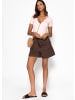 SASSYCLASSY Weite High Waist Jeans Shorts in Braun