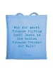 Mr. & Mrs. Panda canvas tasche Spruch Fitness-Trainer Dank mit S... in Sky Blue