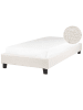 Beliani 2-tlg Einzelbett ROANNE in Beige/Braun