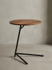 KADIMA DESIGN Beistelltisch | Sheesham/Metall, 40x46x40cm, Industrial
