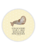 Mr. & Mrs. Panda Rund Magnet Robbe Lachen mit Spruch in Gelb Pastell