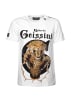 Roberto Geissini Tiger T-Shirt Weiß Unisex