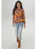 Aniston SELECTED Shirtbluse in orange-braun-ockergelb-rose-limonengelb