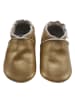 Basrakids Baby Krabbelschuhe aus Leder, weiche Lauflernschuhe mit rutschfester Sohle 