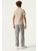 Garcia Poloshirt Kurzarm aus Strukturmaterial in dune