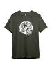 PAULGOS Herren T-Shirt, Motor-Biker in Olive
