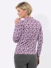 WITT WEIDEN Stehkragen-Shirt in violett-eucalyptus-bedruckt