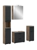 ebuy24 Badmöbelset Ice (5-teilig) Schwarz 150 x 46 cm