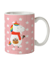 Mr. & Mrs. Panda Kaffeetasse Einhorn Pilz ohne Spruch in Rot Pastell