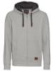 Man's World Kapuzensweatjacke in grau-melange