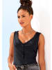 LASCANA Ripptanktop in schwarz