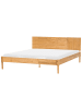 Beliani Doppelbett FLAVIGNAC in Braun - (W) 188 x (H) 90 x (L) 211 cm
