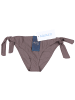 Aquarti Damen Bikinihose seitlich zum Binden in schönen Unifarben in braun Modell 1