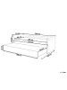 Beliani Tagesbett LIBOURNE in Grün - (W) 92 x (H) 75 x (L) 220 cm