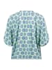 CARTOON Casual-Bluse mit Raffung in Green/Blue