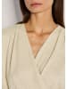 MADELEINE Glamouröses Oberteil mit Wickel-Design in wollweiß / goldfarben