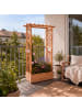 relaxdays Pflanzkasten-Rankgitter in Orange - (B)100 x (H)114 x (T)44 cm