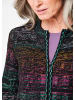 GOLDNER Multicolor-Cardigan mit Stehkragen in bunt
