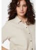 Mavi Jeans Kurzarm Hemd BLUSE in Beige