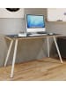 VCM  Schreibtisch Bürotisch Computertisch Salia 110x80 in Anthrazit / Honig-Eiche