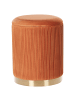 Beliani 2er-Set Pouf MIRAMAR in Orange/Gold